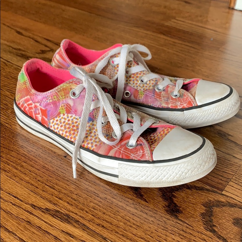 Converse all star sneakers-floral-women’s size 6